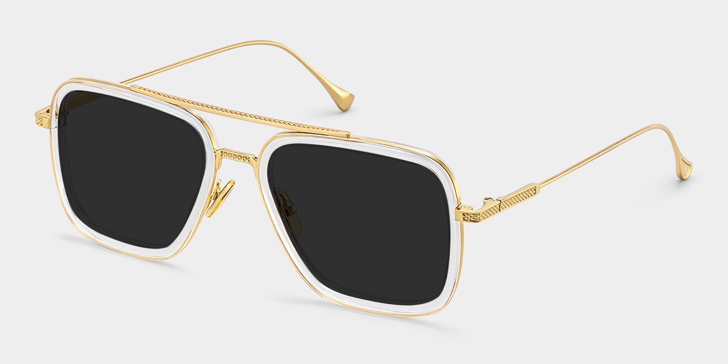 Gifford Aviator Clear Prescription Sunglasses | ZEELOOL2