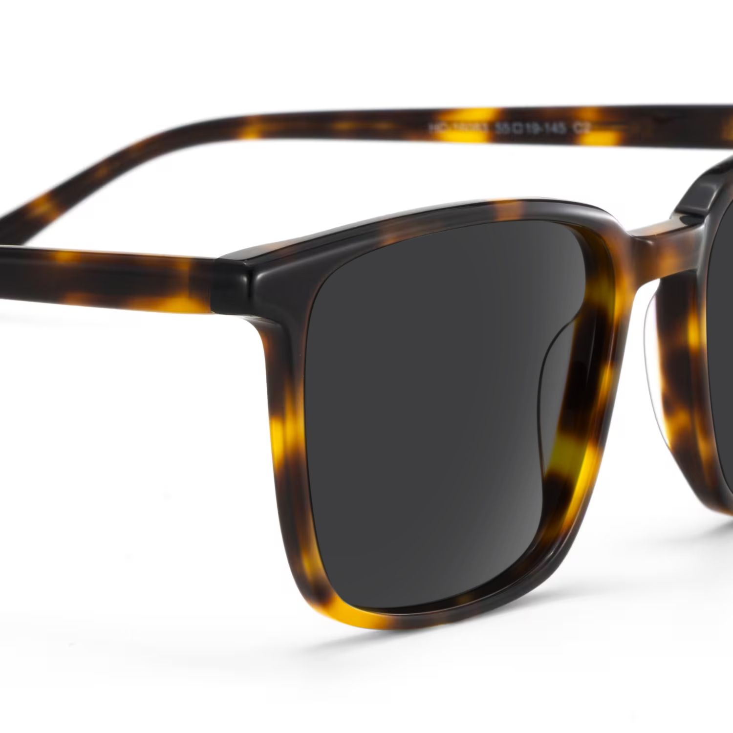 Aidan Tortoise Rectangle Polarized Sunglasses for Driving | ZEELOOL4