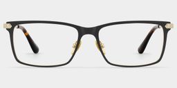 Alexander Black Rectangle Glasses1
