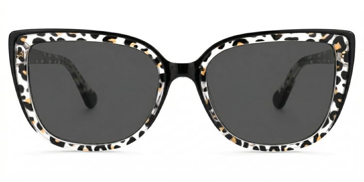 Fenn Black Tortoise Cat eye Sunglasses