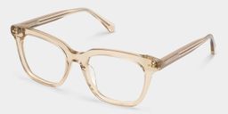 Angela Beige Square Glasses3