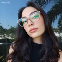 Mason Beige Cat eye Glasses9