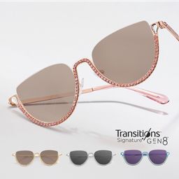 Sparkle Pink Cat eye Glasses1
