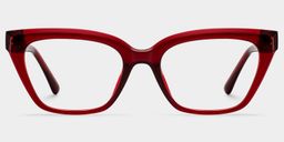 Quincy Red Cat eye Glasses1