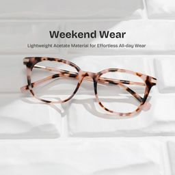 Vilmarie Pink Tortoise Square Glasses0