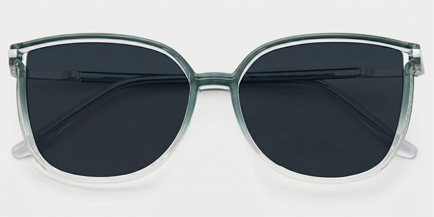 Rodz Square Green Prescription Sunglasses | ZEELOOL1