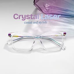 Eliot Clear Rectangle Glasses0