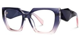 Sileidy Purple-Pink Rectangle Glasses1