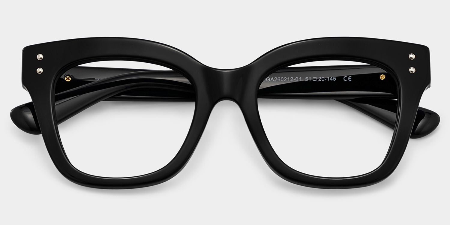 Chunky Black Butterfly Stella Frame Glasses | ZEELOOL2