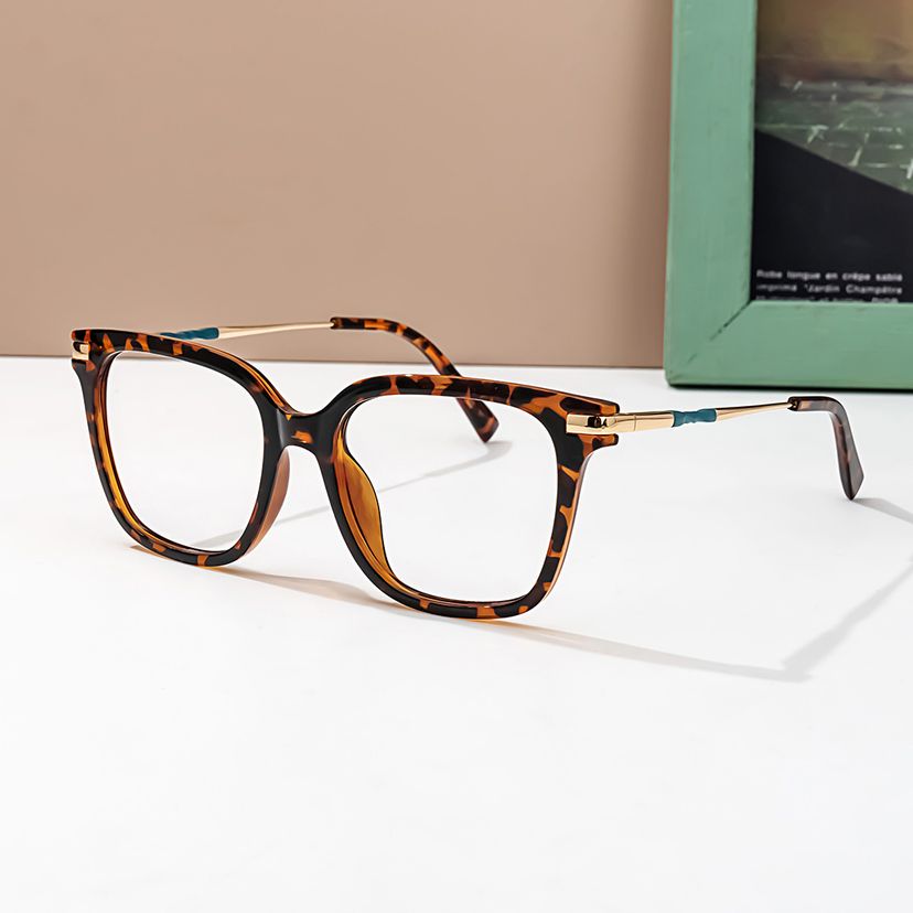 Jacqui Tortoise Rectangle Glasses