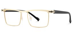 Violet Gold Browline Glasses3