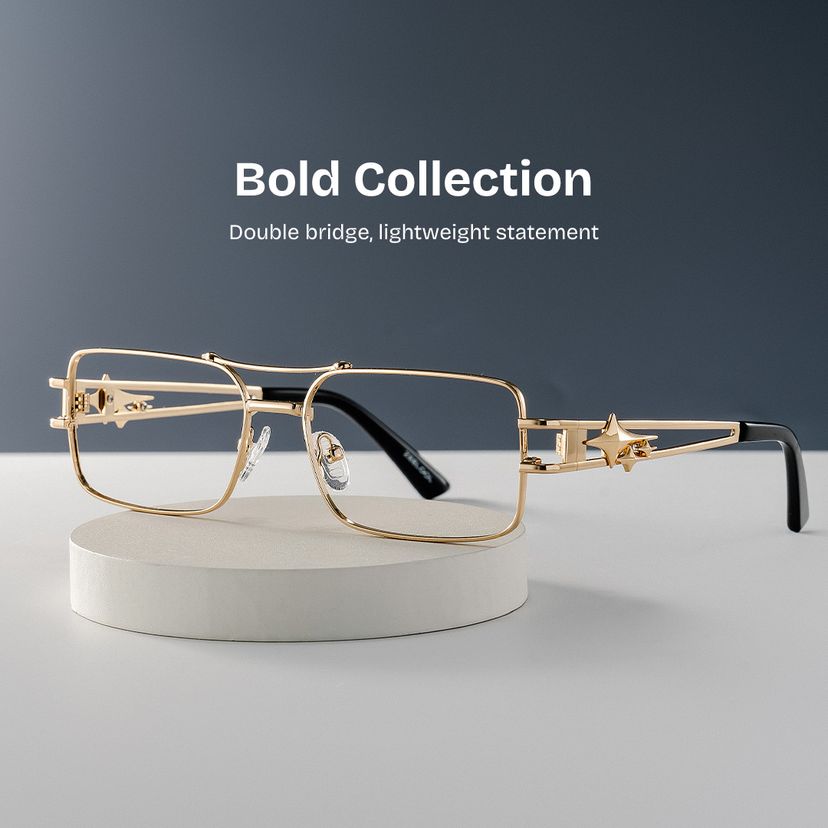 Eric Gold Aviator Glasses