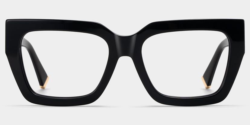 Maddox Black Square Glasses