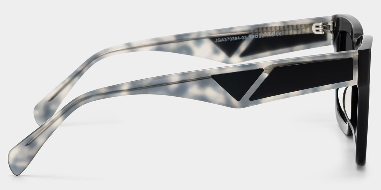 Shirmme Square Black Sunglasses for Women & Men | ZEELOOL3