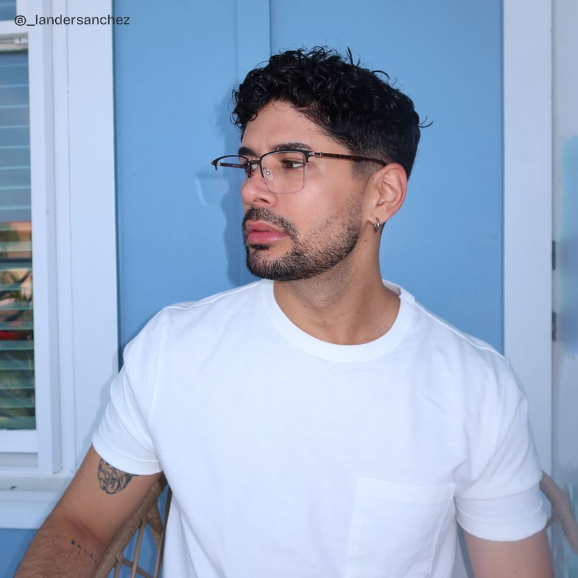 Simms Black Square Glasses