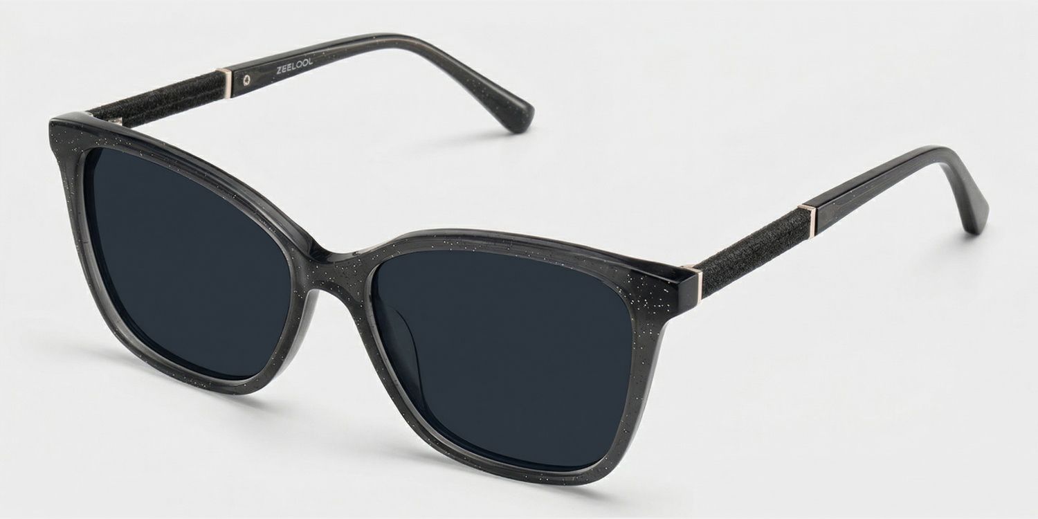 Finnian Acetate Black Butterfly Frame Sunglasses | ZEELOOL2