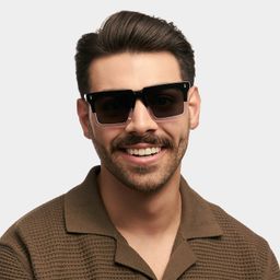 Moreland Two-Tone Rectangle Sunglasses0