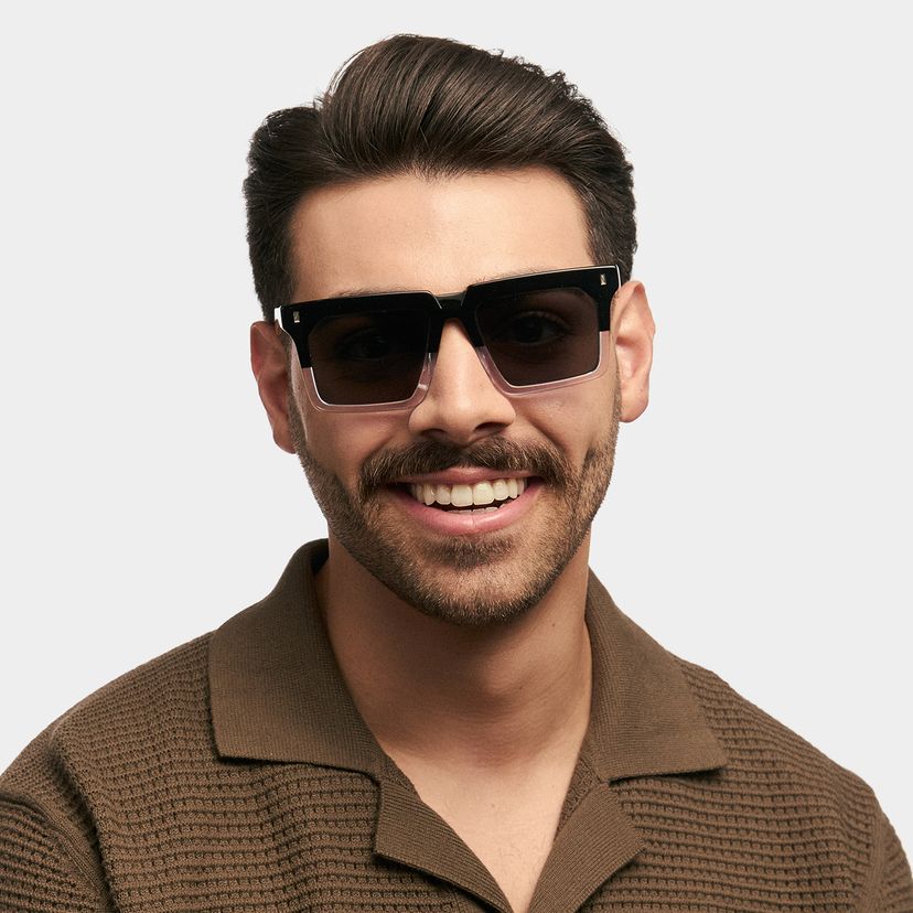 Moreland Two-Tone Rectangle Sunglasses