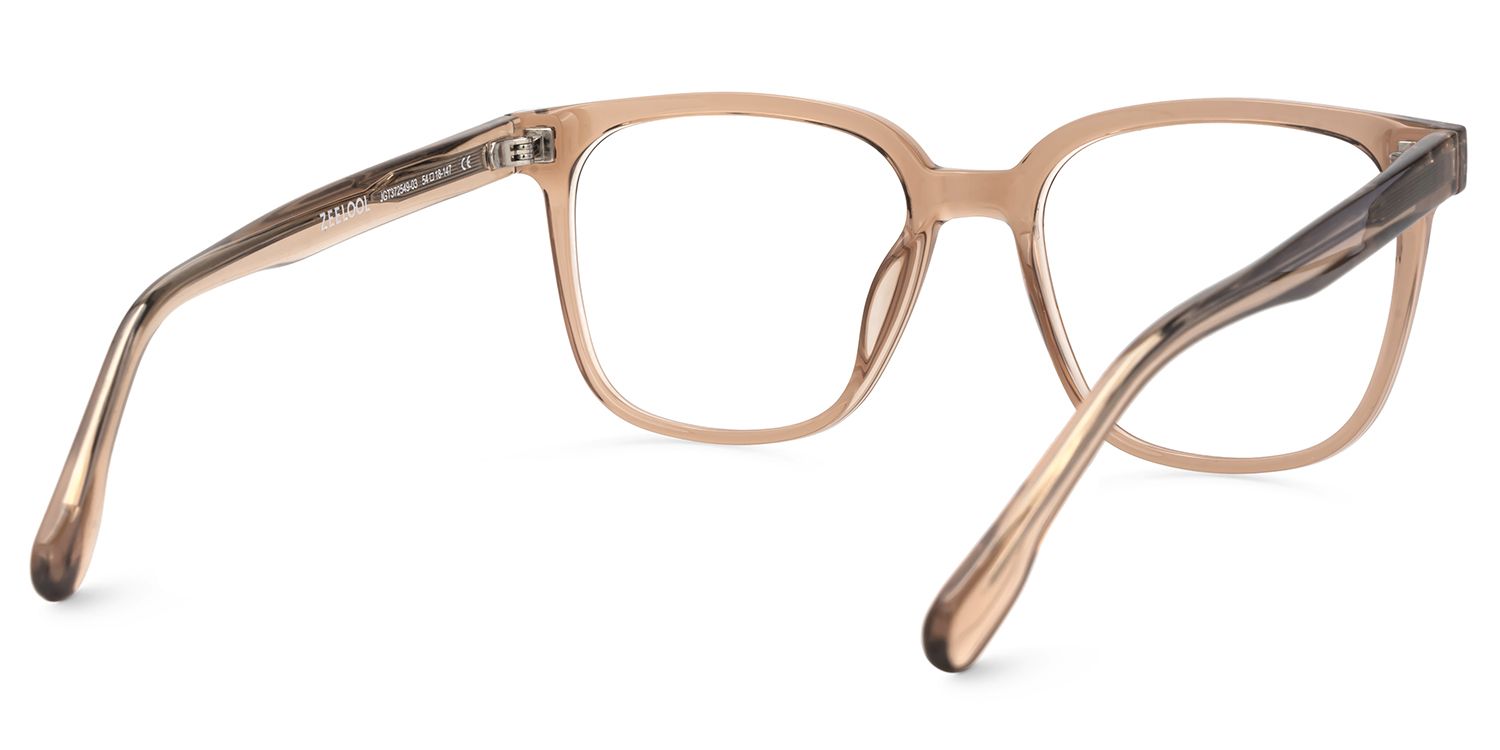 Donnalyn Square Brown Glasses for Women and Men | ZEELOOL3