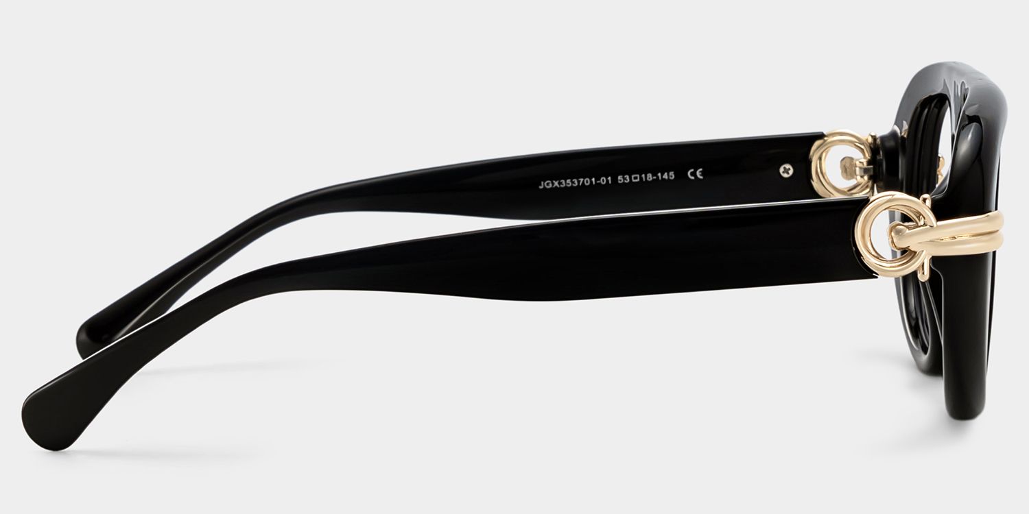 Buy Aveline Black Aviator Thin Frame Glasses Online | ZEELOOL4