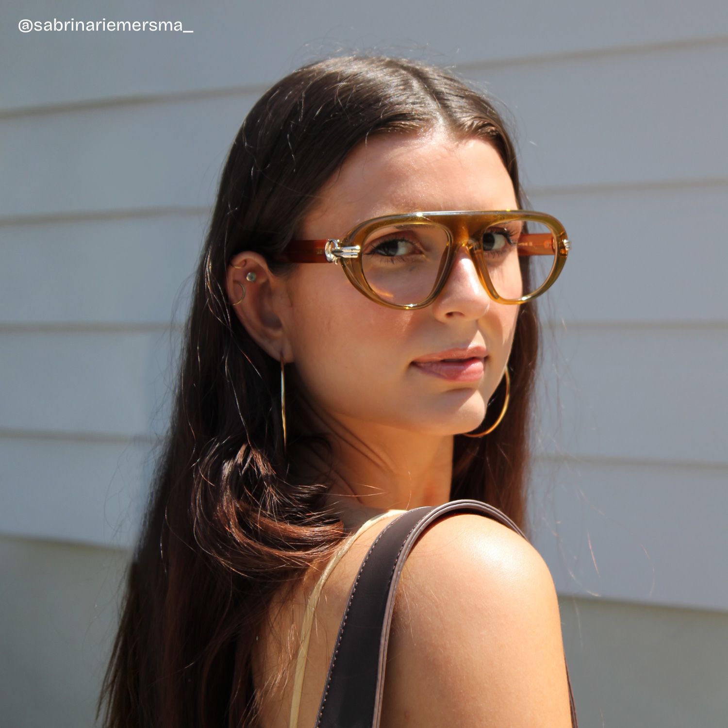Aveline Green Thin Aviator Full Frame Glasses | ZEELOOL6