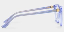 Isabella Clear Blue Square Glasses4