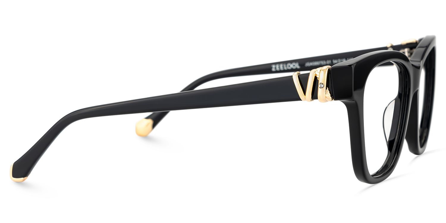 Square Black Eyeglasses- Julian Acetate Frame Glasses7