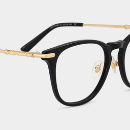 Laura Black Square Glasses5