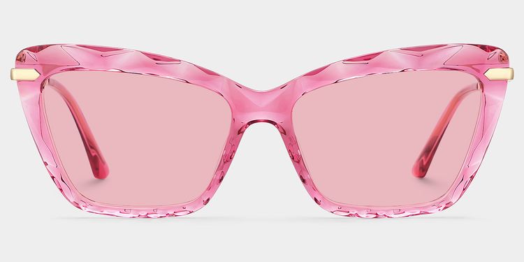 Juliet Pink Rectangle Sunglasses