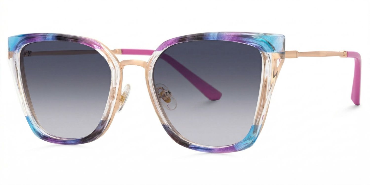 Martins Tr90 Multicolor Rectangle Frame Sunglasses | ZEELOOL1