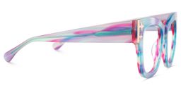 Minfia Blue Purple Square Glasses5