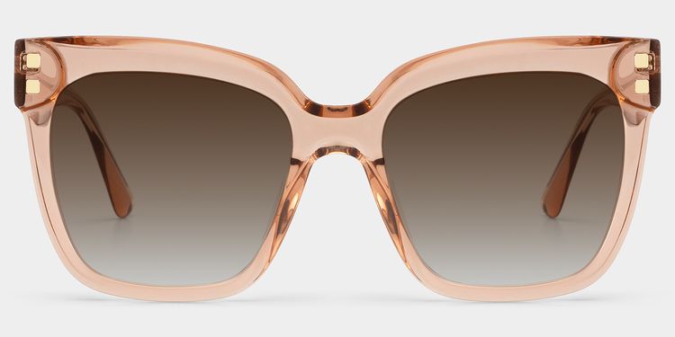 Minguela Beige Square Sunglasses