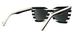 Bernita Black-White Geometric Sunglasses3
