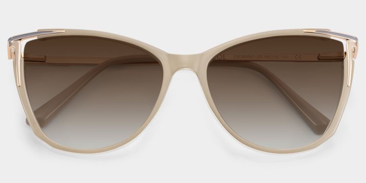 Yomary Khaki Cat eye Sunglasses