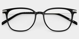 Florence Black Rectangle Glasses2