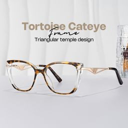 Margret Tortoise Cat eye Glasses0