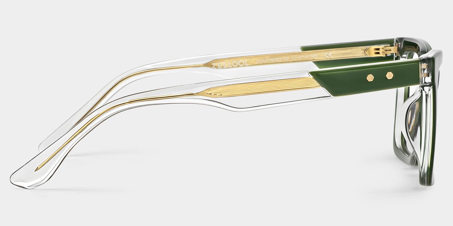 Green Square Frame Glasses - Hattie on Sale | Zeelool4