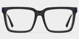 Troy Dark Gray Rectangle Glasses1
