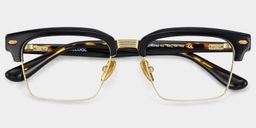 Landon Gold Browline Glasses2