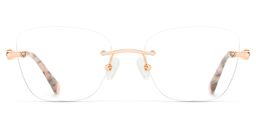 Seth Rose Gold Rectangle Glasses5