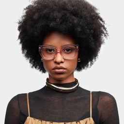 Skylar Clear Pink Butterfly Glasses0