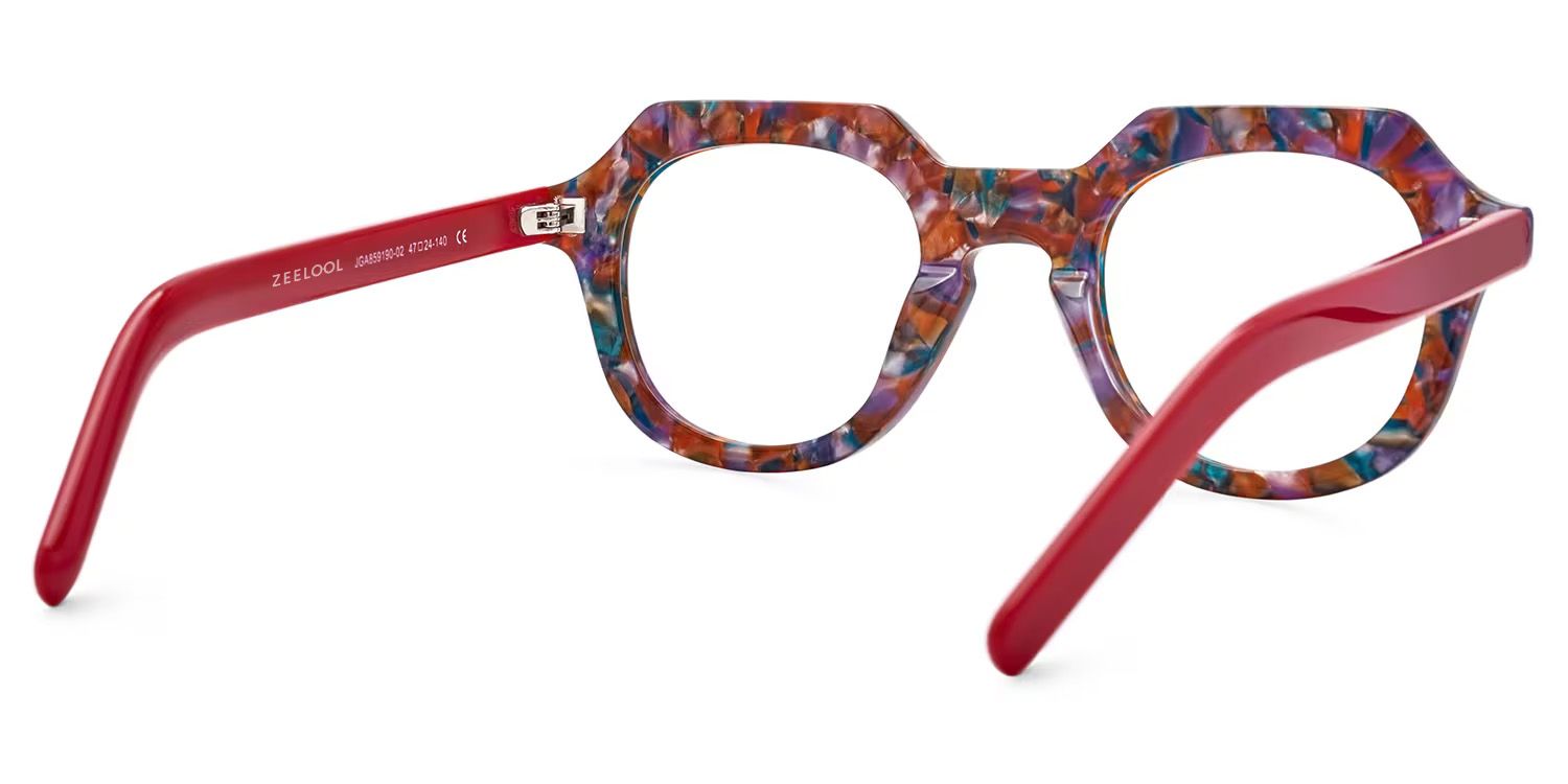Floral Geometric Eyewear - Jameica on Sale | Zeelool3