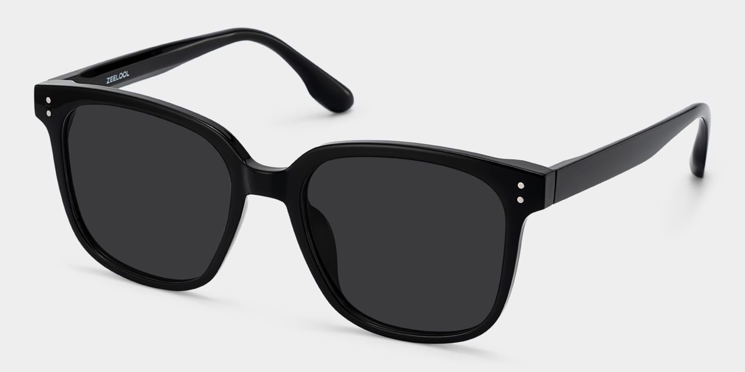 Oglesby Black Square Polarized Sunglasses for Driving | ZEELOOL2