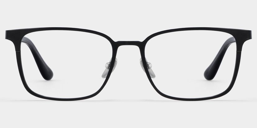 Aubrey Black Rectangle Glasses
