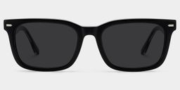 Patrick Black Rectangle Sunglasses0