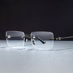 Peavy Gray Rectangle Glasses0