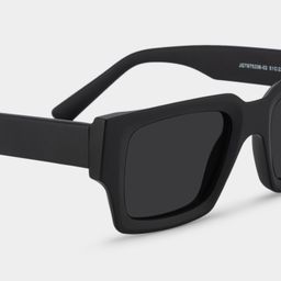 Garza Black Rectangle Sunglasses4