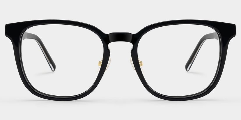 Hailey Black Square Glasses