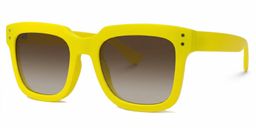 Liizbeett Yellow Square Sunglasses1