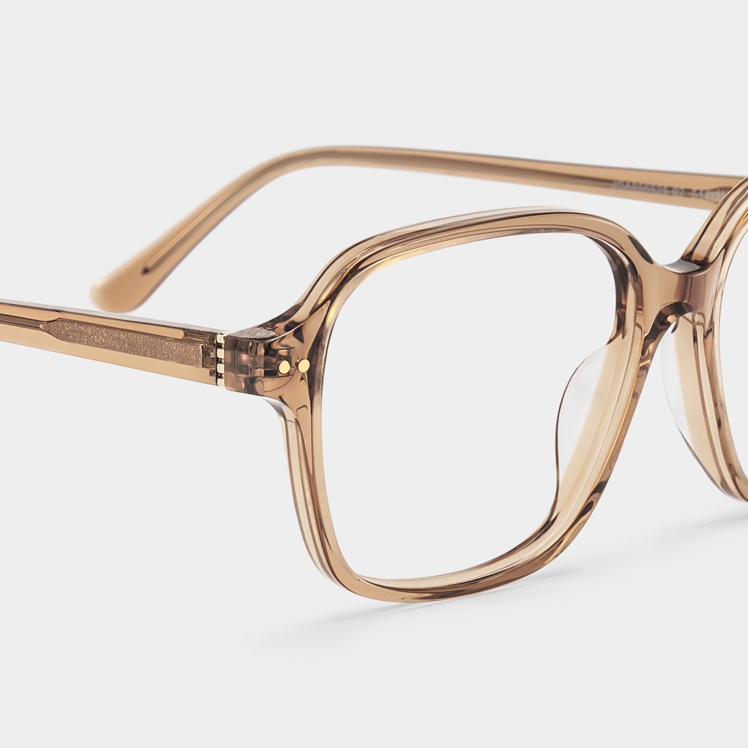 Clementine Light Brown Square Glasses for Women | ZEELOOL5